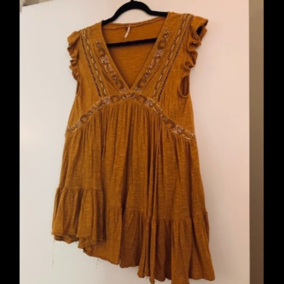 Free People Mustard Tunic - Picture 2 of 4
